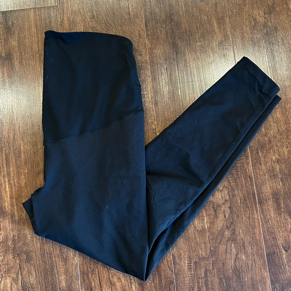 Nordstrom Zella Black Maternity Mamasana Leggings